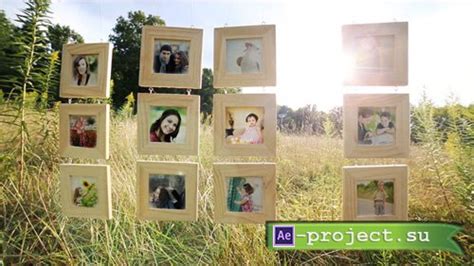 Videohive Hanging Wood Frames Gallery Project For After Effects