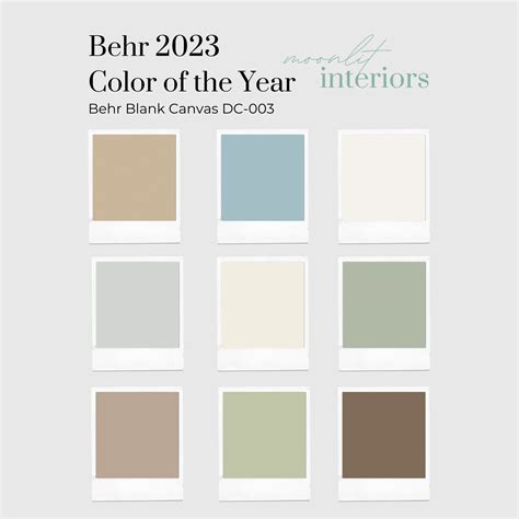 2023 Paint Color of the Year Palette, Color Selection, Professional ...