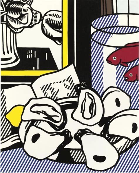 Roy Lichtenstein 1923 1997 Still Life With Oysters Fish In A Bowl