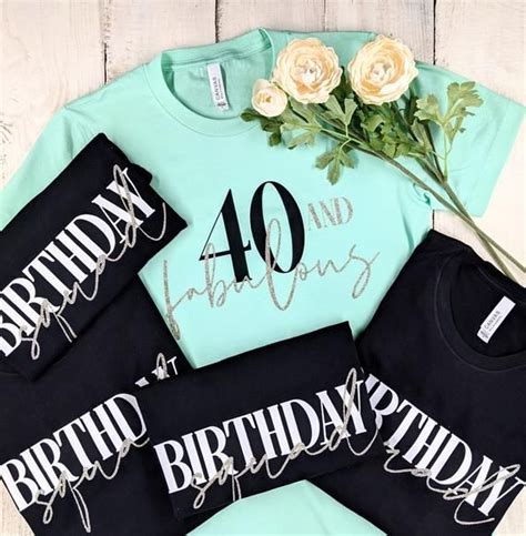 40 And Fabulous Birthday Shirts 40th Birthday Shirts 50th Etsy