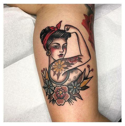 Pin Up Lady Tattoo