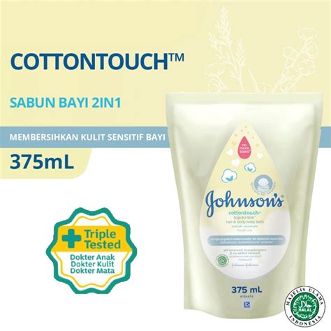 Jual JOHNSON S Cottontouch Top To Toe Hair Body Bath Refill Pouch 375