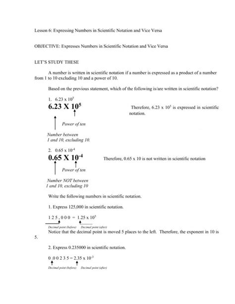 Simplify Math With These Best 10 Scientific Notation Worksheets The Teach Simple Blog