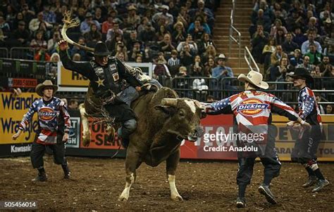 208 Professional Bull Riders Top 10 Bull Riders Competition Stock