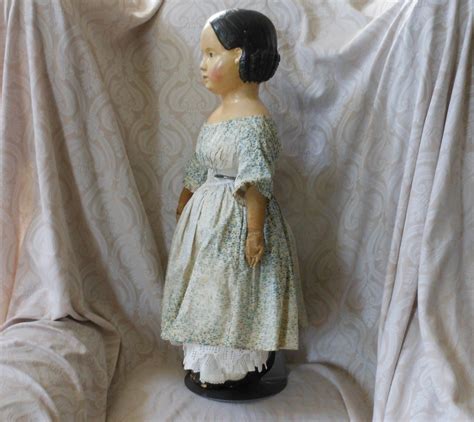 Great Large Early German Papier Mache Doll From Joan Lynetteantiquedolls On Ruby Lane