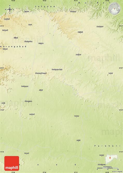 Physical Map Of Jalna