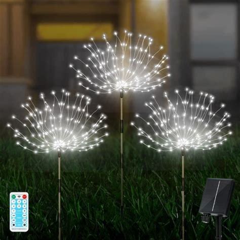 GK14106 3 pièces Lampes Solaires Exterieures Lumières Solaires de