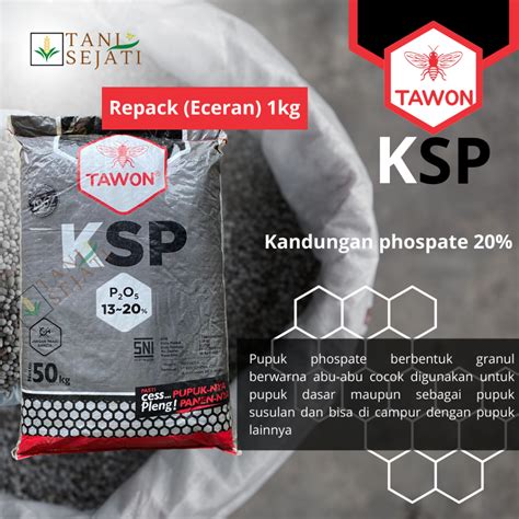 Jual Repack Eceran Pupuk KSP Tawon 1 Kg Pupuk Dasar Penyubur Tanaman