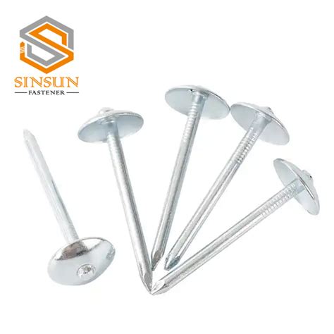 Wholesale Galvanized Umbrella Head Roofing Nail With Smooth Shank