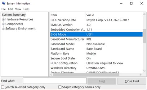 How To Check If Your Pc Is Using Uefi Or Legacy Bios Techcult