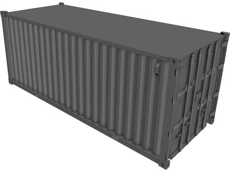 Shipping Container 3d Model 3dcadbrowser