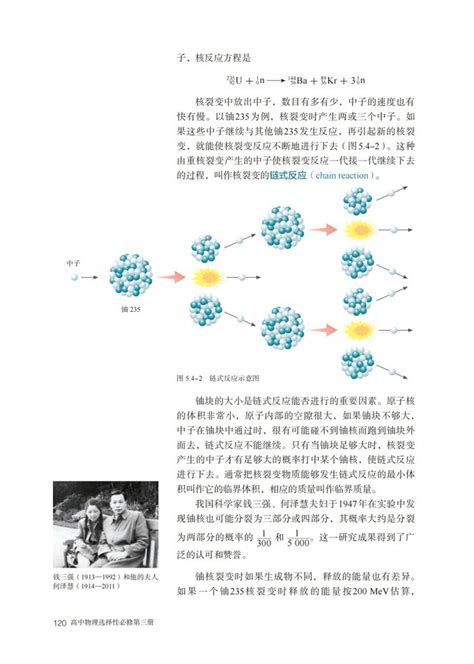 4 核裂变与核聚变 人教版高中物理选择性必修第三册2019年审定 高中课本 中学课本网