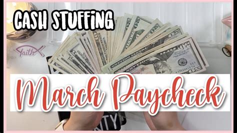 Cash Stuffing March Paycheck I Made A Big Mistake Youtube