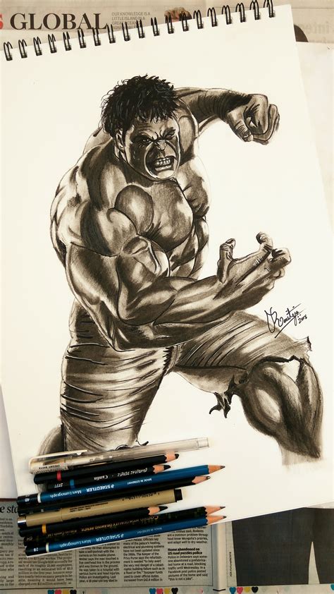 The Incredible Hulk Drawings In Pencil