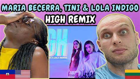 Reaction To Maria Becerra Tini Lola Indigo High Remix Music Video