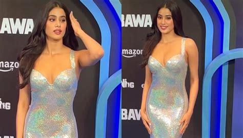 Janhvi Kapoor Looks Sexy In A Sequin Gown At Bawaal Screening