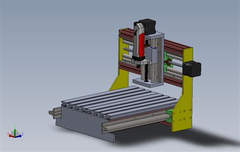 数控雕刻机3d模型solidworks 2015模型图纸下载 懒石网