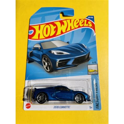 Hotwheels Hot Wheels 2020 Corvette Azul Factory Fresh Lot F 2022 Diecast Miniatura Coche