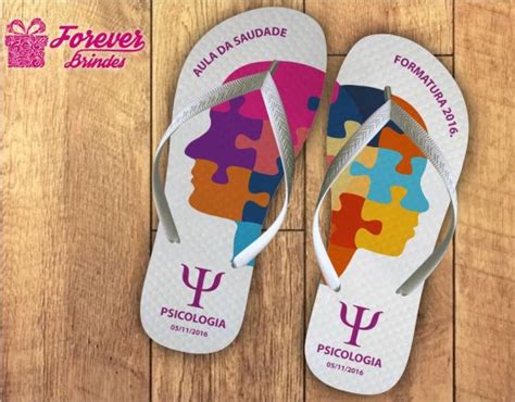 Chinelo Formatura Psicologia Quebra Cabe A Forever Brindes