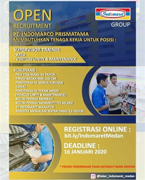 Loker Medan Terbaru Supervisor Trainee Di Pt Indomarco Prismatama Medan