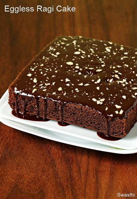 Ragi Chocolate Cake Eggless Finger Millet Chocolate Cake Recipe