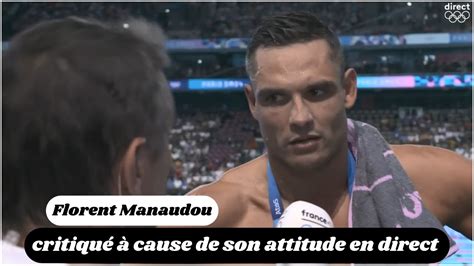 Florent Manaudou Qualifi Pour La Finale Du M Nage Libre Mais Son