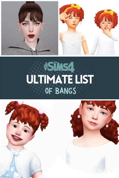 Sims 4 Accessory Bangs You Will Love Cc And Mods In 2023 Face Shapes