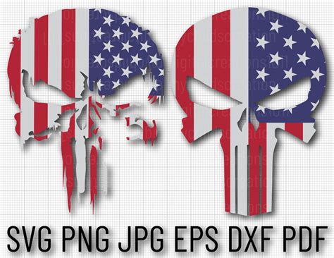 The Punisher Flag Svg Punisher Svg Punisher Skull Svg Skull Svg Sugar Skull Svg The