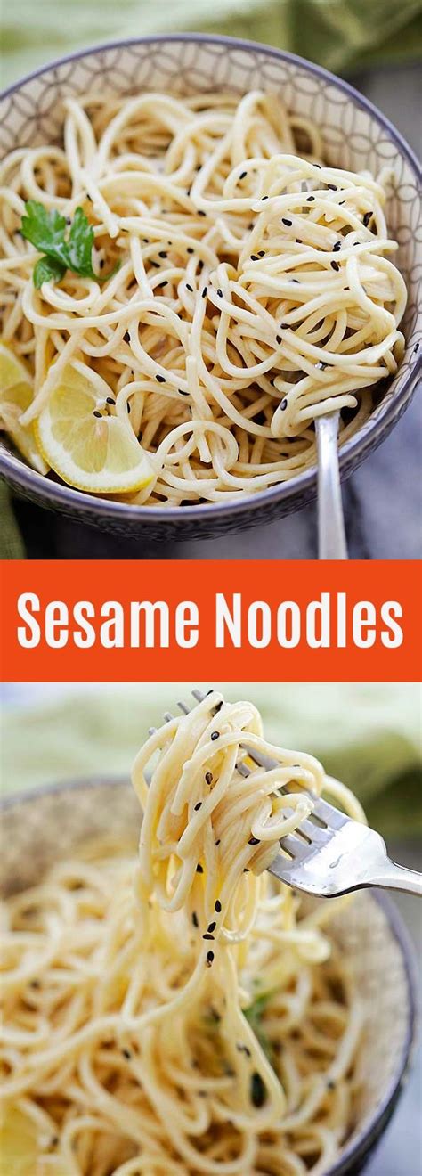 Sesame Noodles Asian Noodles With Creamy Sesame Sauce That You Can Make In 15 Minutes So Easy