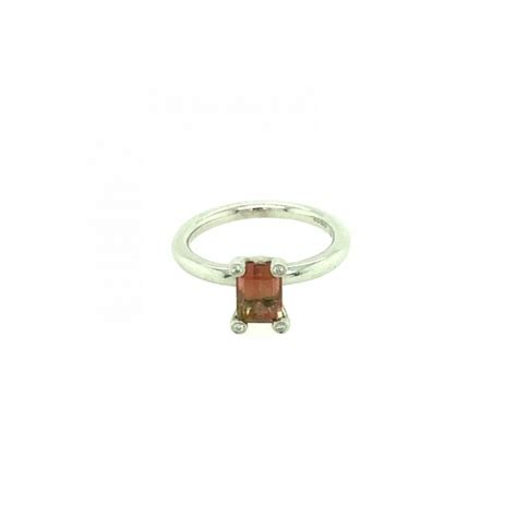 Ct White Gold Brown Tourmaline Diamond Ring Ct Tourmaline