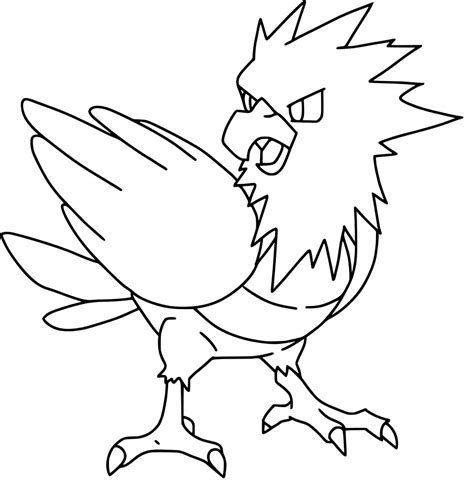 Spearow en Pokémon para colorear imprimir e dibujar ColoringOnly