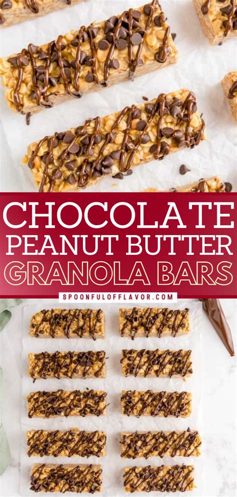 No Bake Chocolate Peanut Butter Granola Bars Artofit