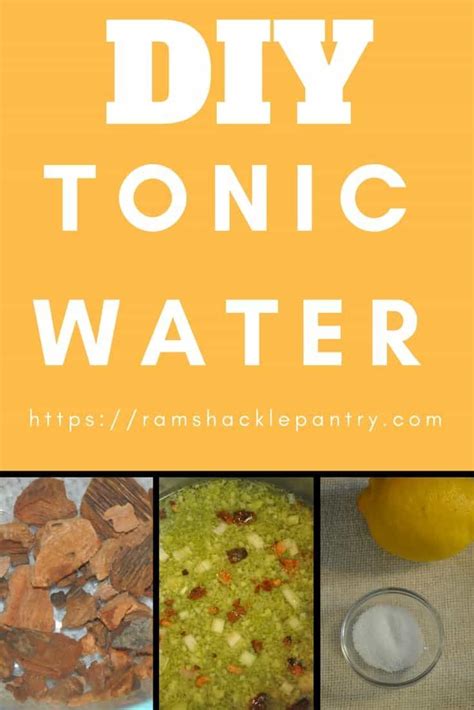 How To Make Tonic Syrup And Homemade Tonic Water Recipe Tonic Syrup