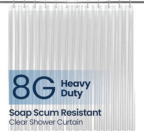 Liba Peva 8g Bathroom Shower Curtain Liner 72 W X 72 H Clear 8g