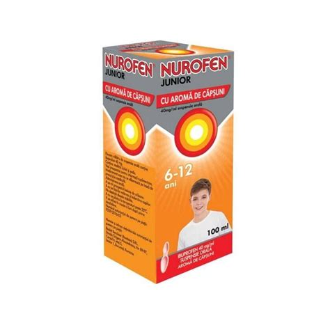 Nurofen Junior Capsuni Mg Ml Susp Orala Flx Ml