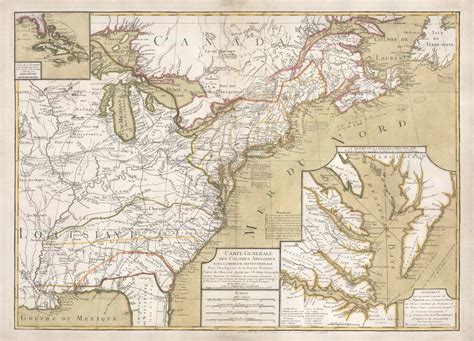 Rare 1783 Map Of The United States With A Large Yorktown Inset Rare