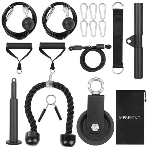 MPBEKING Fitness LAT And Lift Pulley System 3 In 1 Pulley System Gym