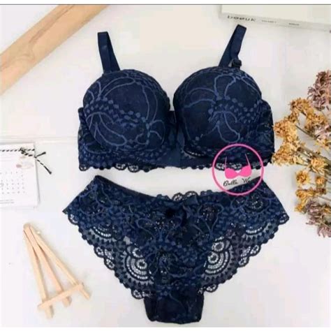 Jual Bra Set Bh Cd Beha Celana Dalam Wanita Setelan Renda Import