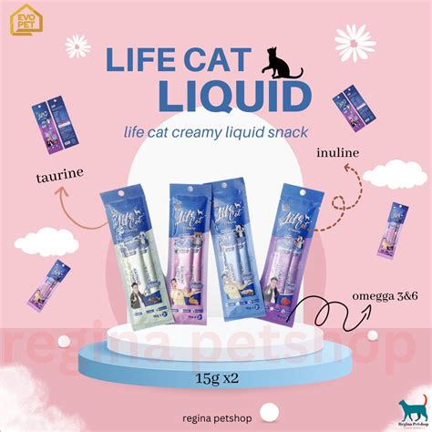 Jual Life Cat Creamy Liquid Snack Treats Kucing Cemilan Cat 15gr X 2pcs