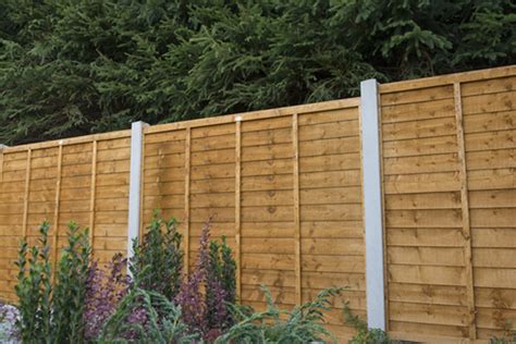 6ft Traditional Lap Fence Panel 1830 X 1500mm Dip Treated Brown Timber