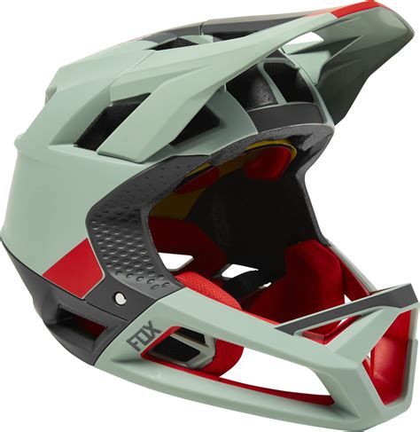 Fox Racing Proframe Helm Geblokkeerd Ce Eucalyptus Fullface Helmen