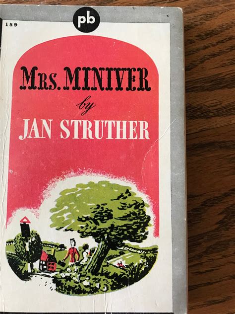 Mrs Miniver Vintage Paperback Jan Struther Author 1943 Etsy