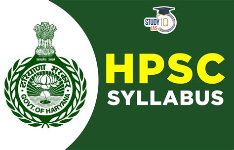 HPSC HCS Syllabus 2024 Prelims Mains Optional Subjects