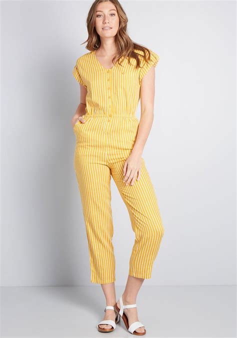 Instantly Easygoing Jumpsuit Form Fitting Clothes Jumpsuit Yellow