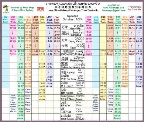 Laos-China Railway Schedule and Pricing • EXPLORE LAOS Travel