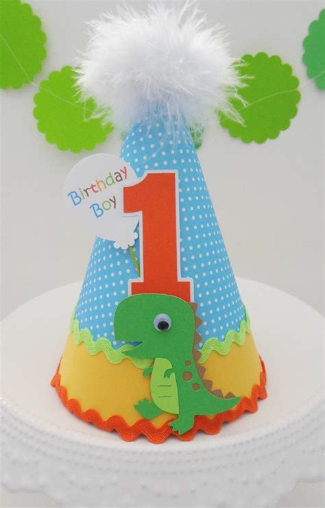 Lil T Rex Dinosaur Birthday Party Hat By Sandysspecialtyshop Dinosaur