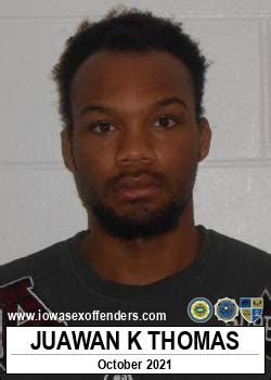 Juawan Keith Thomas Sex Offender In Johnston IA 50131 IA20747