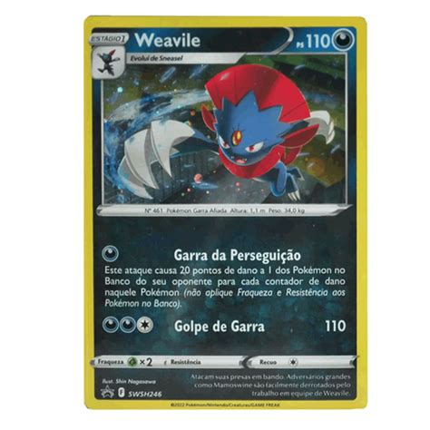 Pokémon Blister Quádruplo Weavile Origem Perdida VAstro em Promoção na