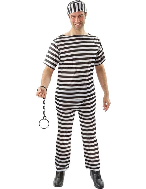 Buy Orion Costumes Mens Prison Black And White Stripe Convict Jail