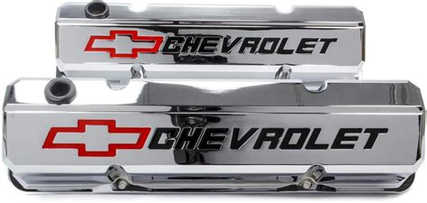 Proform Valve Cover Slant Edge Tall Baffled Breather Hole Recessed Chevrolet